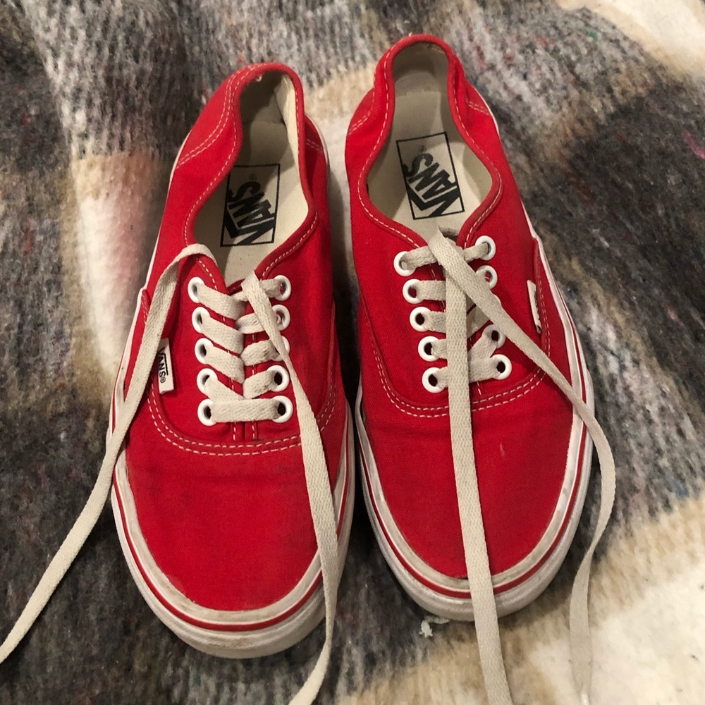red low vans